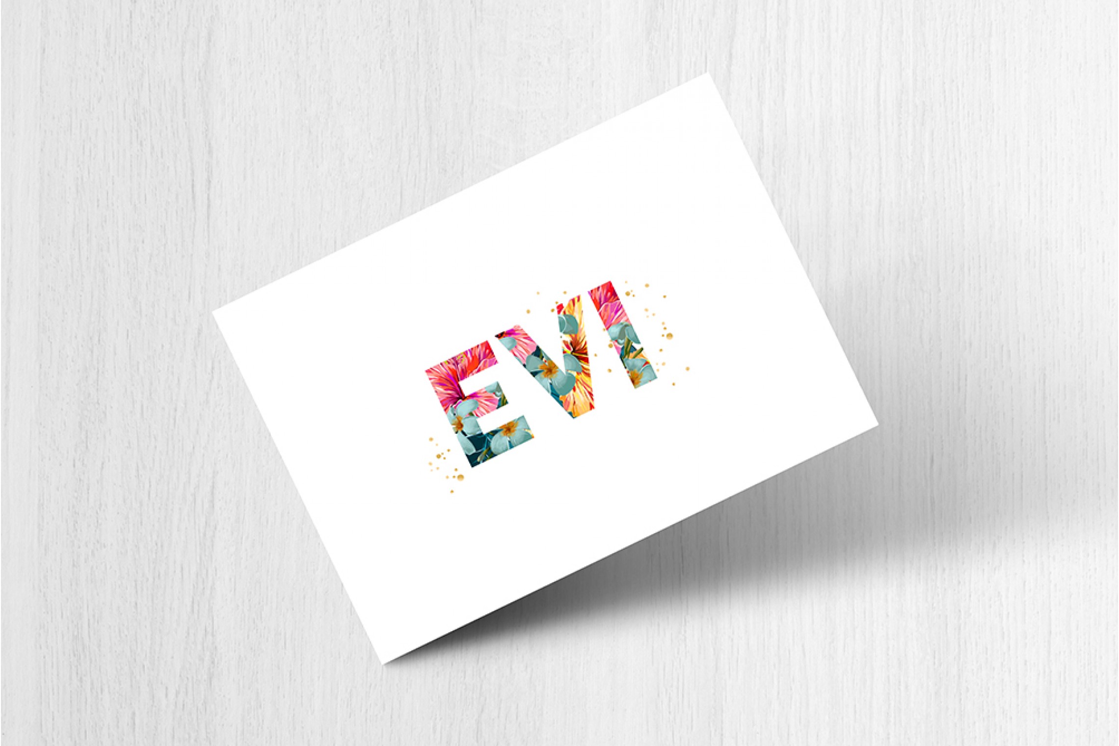Letters met bloemen